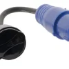 Adaptateur caravane Zenitech 193393 femelle 16A en mâle CEE17 IP44