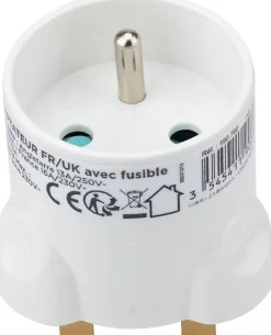 Adaptateur France - Royaume Uni Blanc - Zenitech