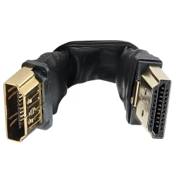 Adaptateur HDMI A FLEXIBLE M/F - OR - 0m10
