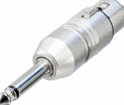 Adaptateur Jack 6.35 mâle vers XLR mono NEUTRIK