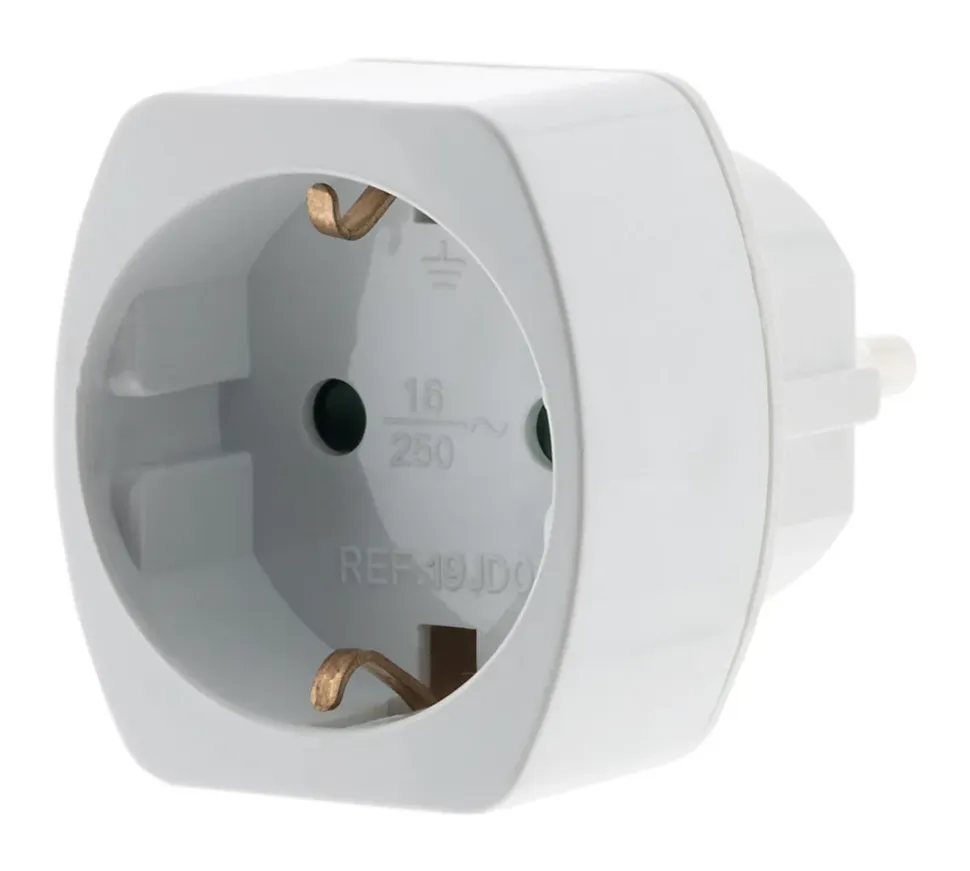 Adaptateur prise voyage Allemagne vers France - Schuko - Zenitech