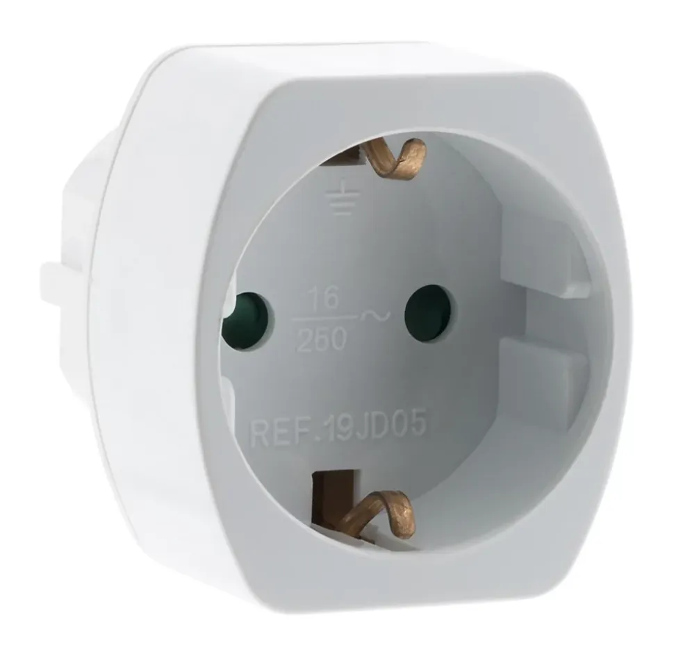 Adaptateur prise voyage Allemagne vers France - Schuko - Zenitech