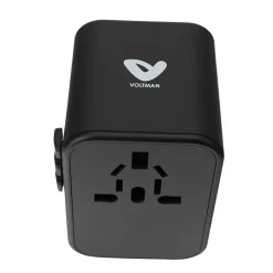 Adaptateur prise voyage universel - 5 ports USB - Voltman