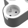 Adaptateur triplite + 2 USB Jacobsen blanche 16A