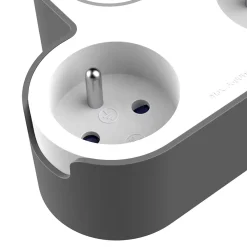 Adaptateur triplite + 2 USB Jacobsen blanche 16A