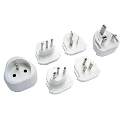 Adaptateur universel 16 A 230 V 3680 W Mâle / Femelle coloris blanc