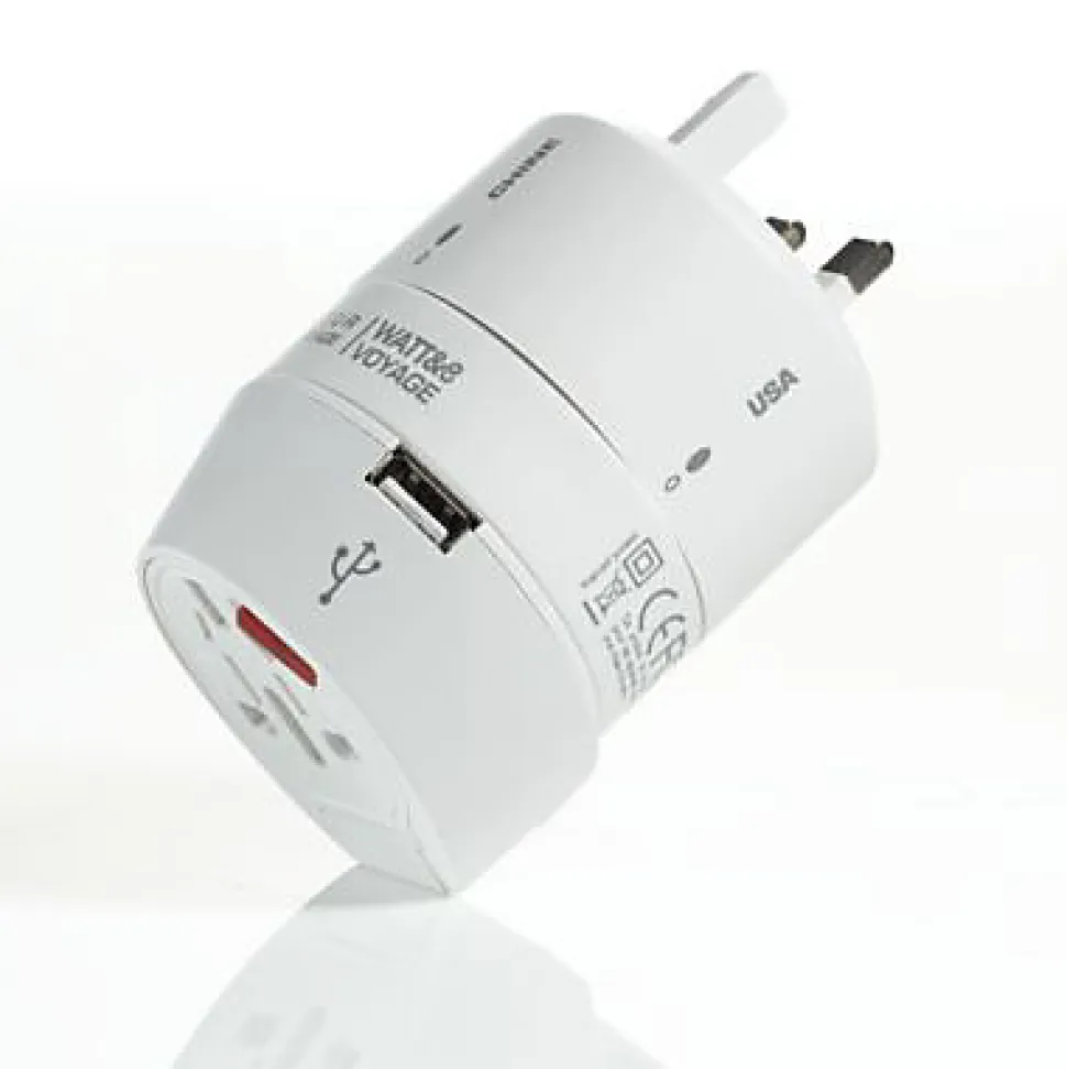 Adaptateur universel compact de voyage Watt & Co