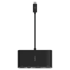 Adaptateur USBC Multimedia GBE HDMI VGA USBA Belkin noir