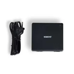 Adaptateur 230V vers 12V IGLOO avec câble détachable 230V noir compact