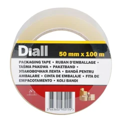 Adhésif d'emballage transparente, 50 mm x 100 m