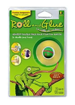 Adhésif double face pour fixation rapide roll & glue