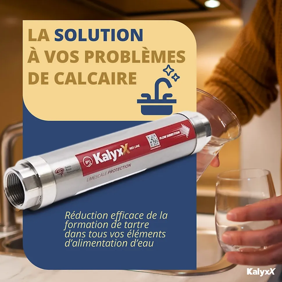 Adoucisseur d'eau Anticalcaire innovant IPS Kalyxx RedLine G3/4 femelle (IPSKXRG34)