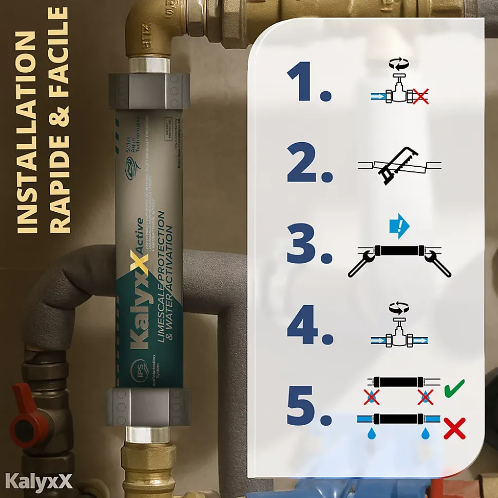Adoucisseur d'eau Anticalcaire Antibacterien innovant IPS Kalyxx Active G3/4 " femelle (IPSKXAG34)