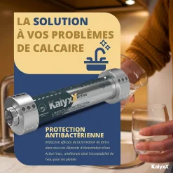 Adoucisseur d'eau Anticalcaire Antibacterien innovant IPS Kalyxx Active G3/4