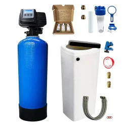 Adoucisseur D'eau Bi Bloc 20l Fleck 5600 Sxt Complet Avec Accessoires