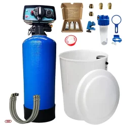 Adoucisseur D'eau Bi Bloc 50l Fleck 5600 Volumétrique Mécanique Complet Avec Accessoires