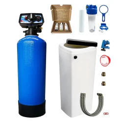 Adoucisseur D'eau Bi Bloc 30l Fleck 5600 Chronométrique Mécanique Complet Avec Accessoires
