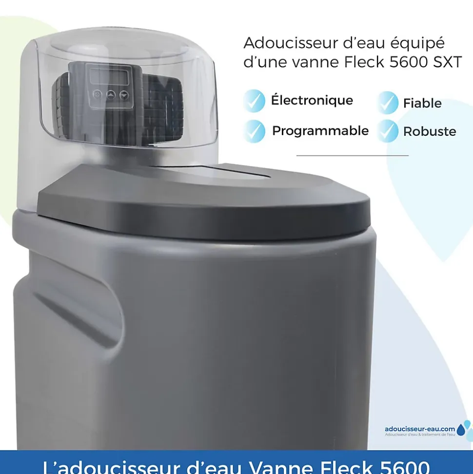 Adoucisseur D'eau 20l Fleck 5600 Sxt Complet Avec Accessoires