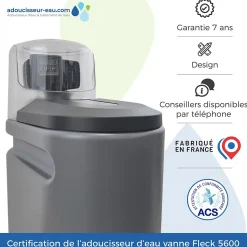 Adoucisseur D'eau 20l Fleck 5600 Sxt Complet Avec Accessoires