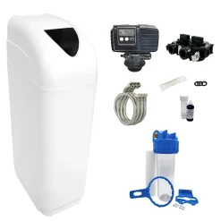 Adoucisseur D'eau 16l Vanne Fleck 5600 Sxt Complet Bac Blanc - Kit Essentiel