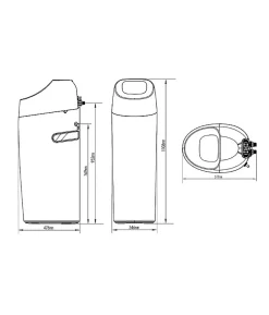 Adoucisseur d'eau 25L Vanne Canature