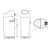 Adoucisseur d'eau 18L Vanne Fleck 5600 SXT