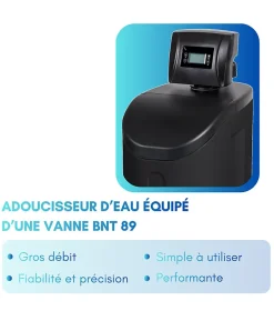 Adoucisseur d'eau PHOCION 34L gros débit avec Accessoires + Mise en Service Gratuite