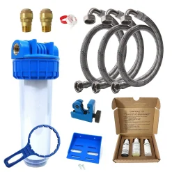 Adoucisseur Eau 8L Fleck 5600 MV Mécanique Volumétrique Complet Avec Accessoires Fabriqué En France