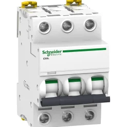 A9f94363 Schneider Ic60l Disjoncteur Triphasé Schneider 63a - 3p - Courbe C - 15ka - à Vis
