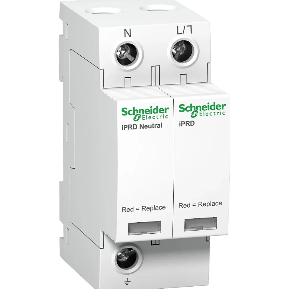 A9l65501 Schneider - Parafoudre Phase Neutre De Type 2 Iprd65r - 65ka - Report De Signalisation