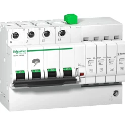 A9l16294 Schneider - Parafoudre Triphasé + Neutre De Type 2 Autoprotégé - 40ka - Report De Signalisation
