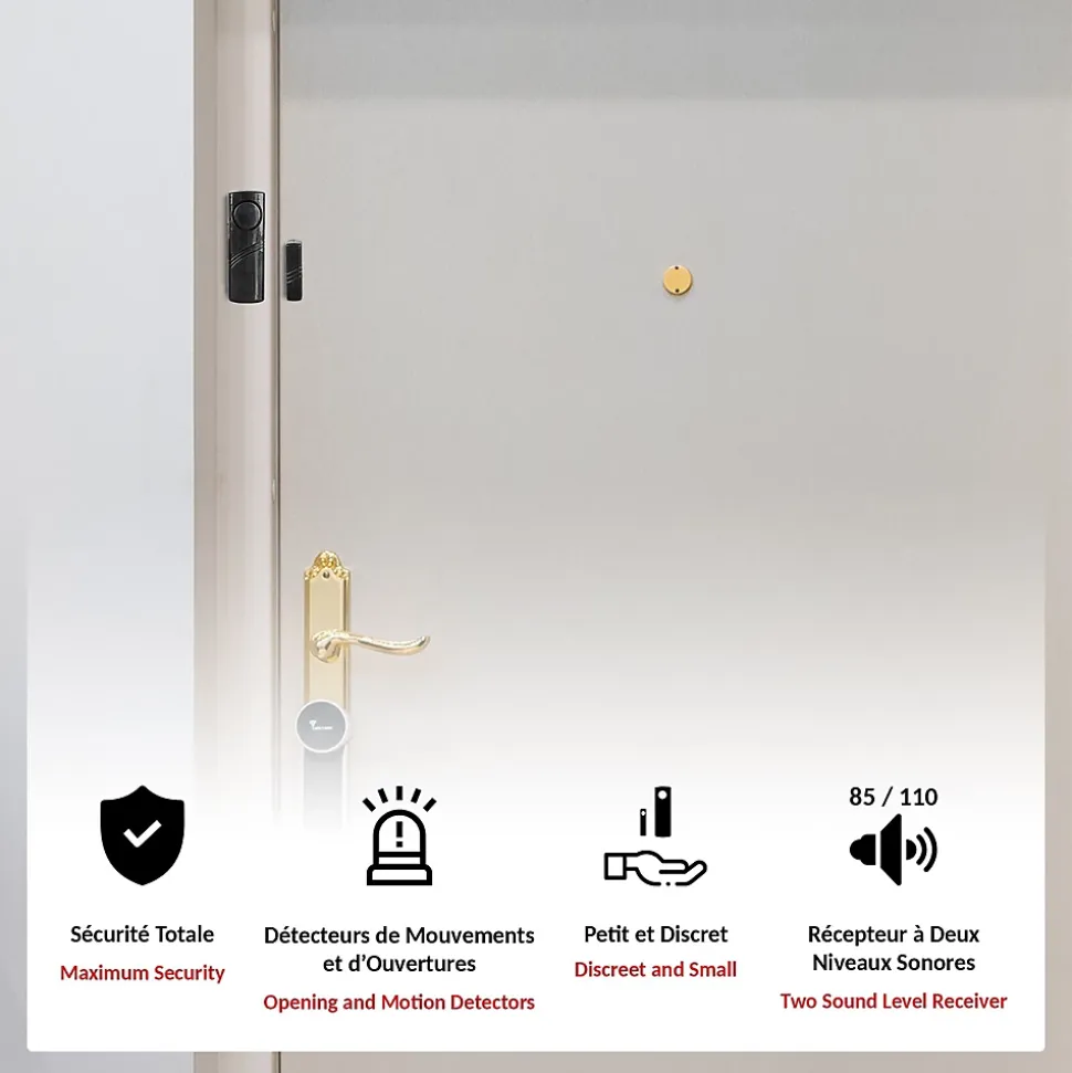 Alarme FISHTEC Top security 110 dB