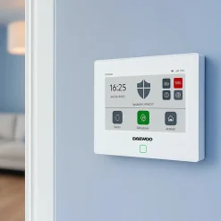 Alarme maison sans fil avec écran tactile 7'' AM351 livrée avec 2 caméras Full HD et 12 accessoires - Sans abonnement
