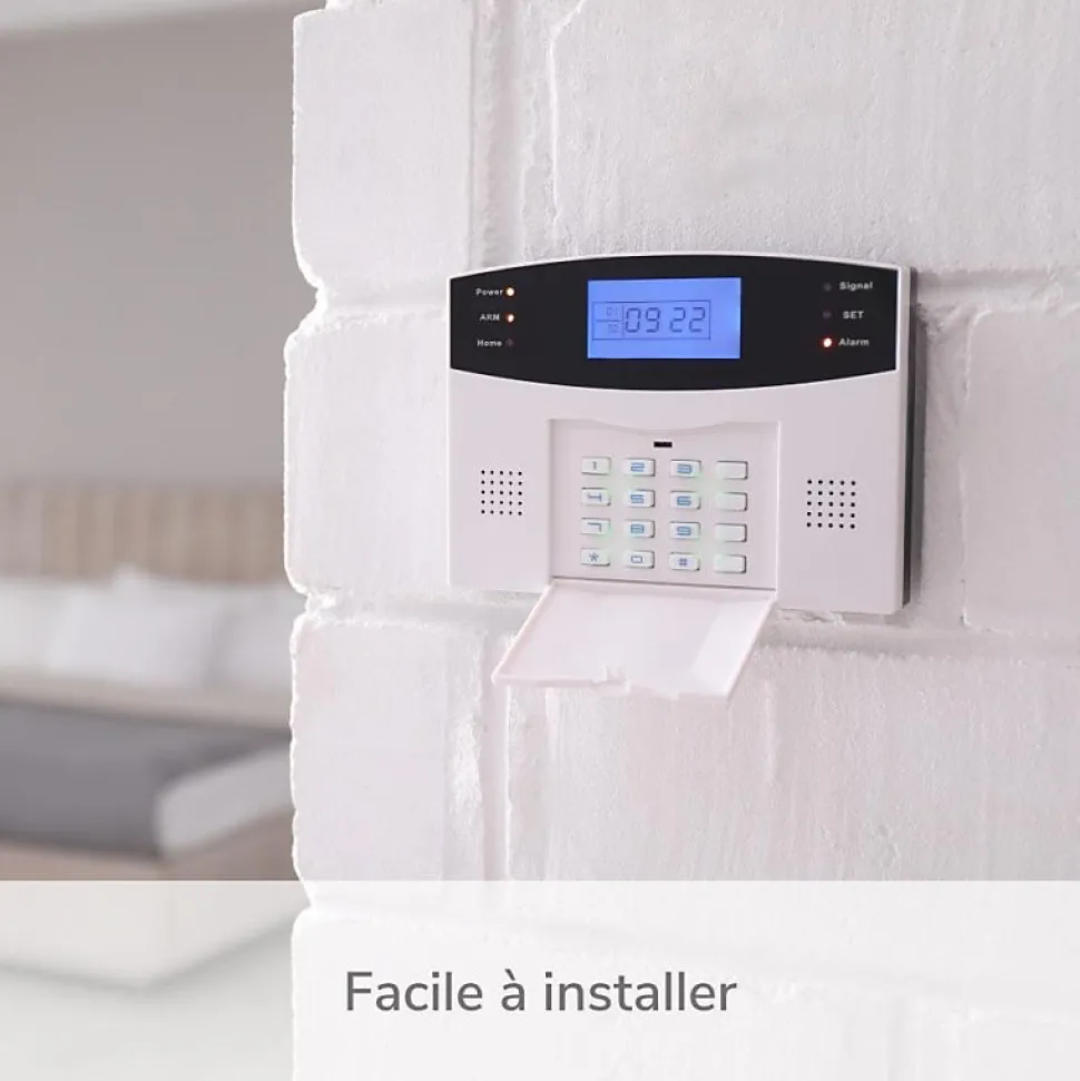 Alarme maison sans fil gsm 4G et 3 caméras wifi kit ip3