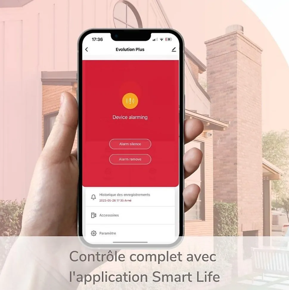 Alarme maison sans fil gsm 4G et 3 caméras wifi kit ip3