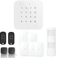 Alarme maison wifi et gsm 4g sans fil connectée casa- kit 6