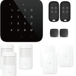 Alarme maison wifi et gsm 4G sans fil connectée Casa Noire - kit 3