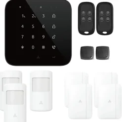 Alarme maison wifi et gsm 4G sans fil connectée Casa Noire - kit 5