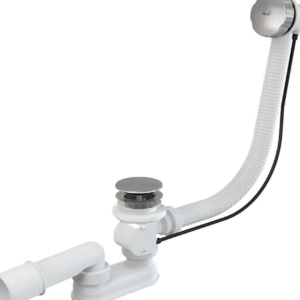 Alca Siphon pour baignoire en métal et plastique (A55KM)