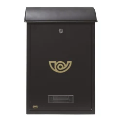 AMIG - Boîte aux lettres 2 - 400 x 250 x 100 mm - Acier - Noir