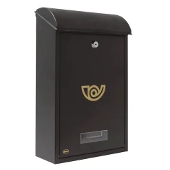 AMIG - Boîte aux lettres 2 - 400 x 250 x 100 mm - Acier - Noir