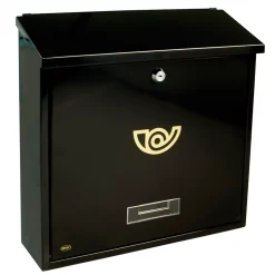 AMIG - Boîte aux lettres 3 - 370 x 360 x 100 mm - Acier - Noir