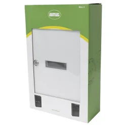 AMIG - Boîte aux lettres 5 - 400 x 250 x 100 mm - Acier - Blanc