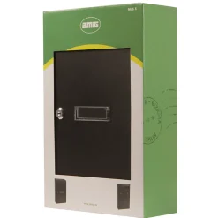 AMIG - Boîte aux lettres 5 - 400 x 250 x 100 mm - Acier - Noir