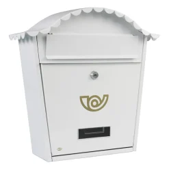 AMIG - Boîte aux lettres 1 - 370 x 360 x 105 mm - Acier - Blanc