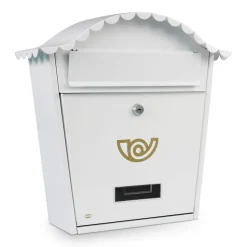 AMIG - Boîte aux lettres 1 - 370 x 360 x 105 mm - Acier - Blanc