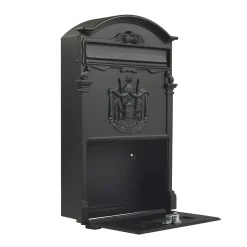 AMIG - Boîte aux lettres 4 - 400 x 240 x 80 mm - Aluminium - Noir
