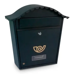 AMIG - Boîte aux lettres 1 - 370 x 360 x 105 mm - Acier - Noir