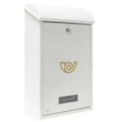 AMIG - Boîte aux lettres 2 - 400 x 250 x 100 mm - Acier - Blanc