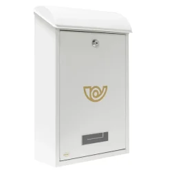 AMIG - Boîte aux lettres 2 - 400 x 250 x 100 mm - Acier - Blanc